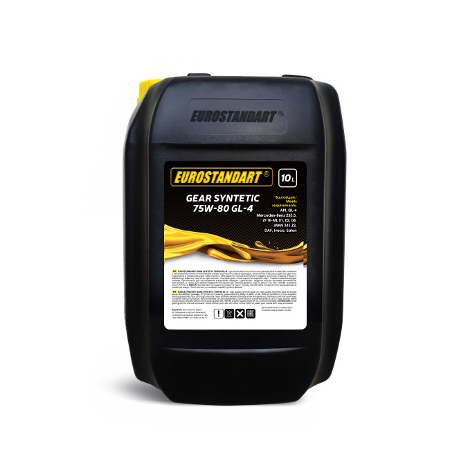Трансмісійна олива EUROSTANDART GEAR SYNTETIC 75W-80 GL-4